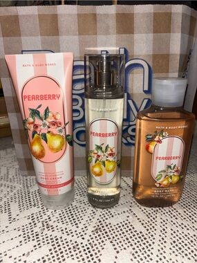 (2026)Bath & Body Works Pearberry Fragrance Set - Pink